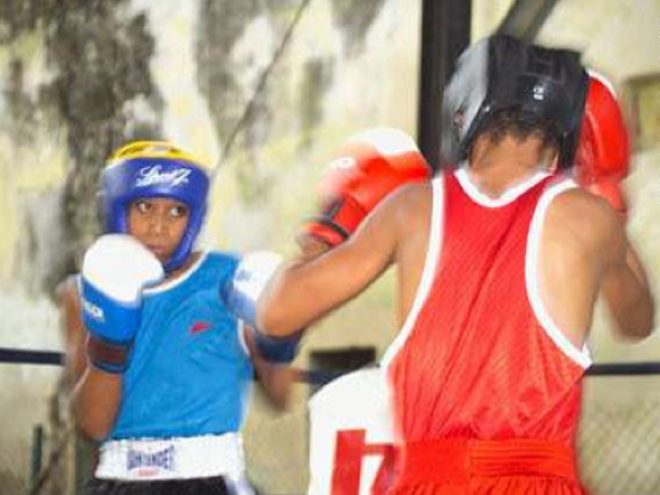 Training in the shadows of boxing greats