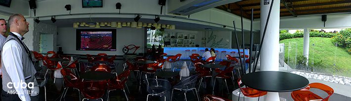 sport bar at Melia Habana hotel in Miramar© Cuba Absolutely, 2014