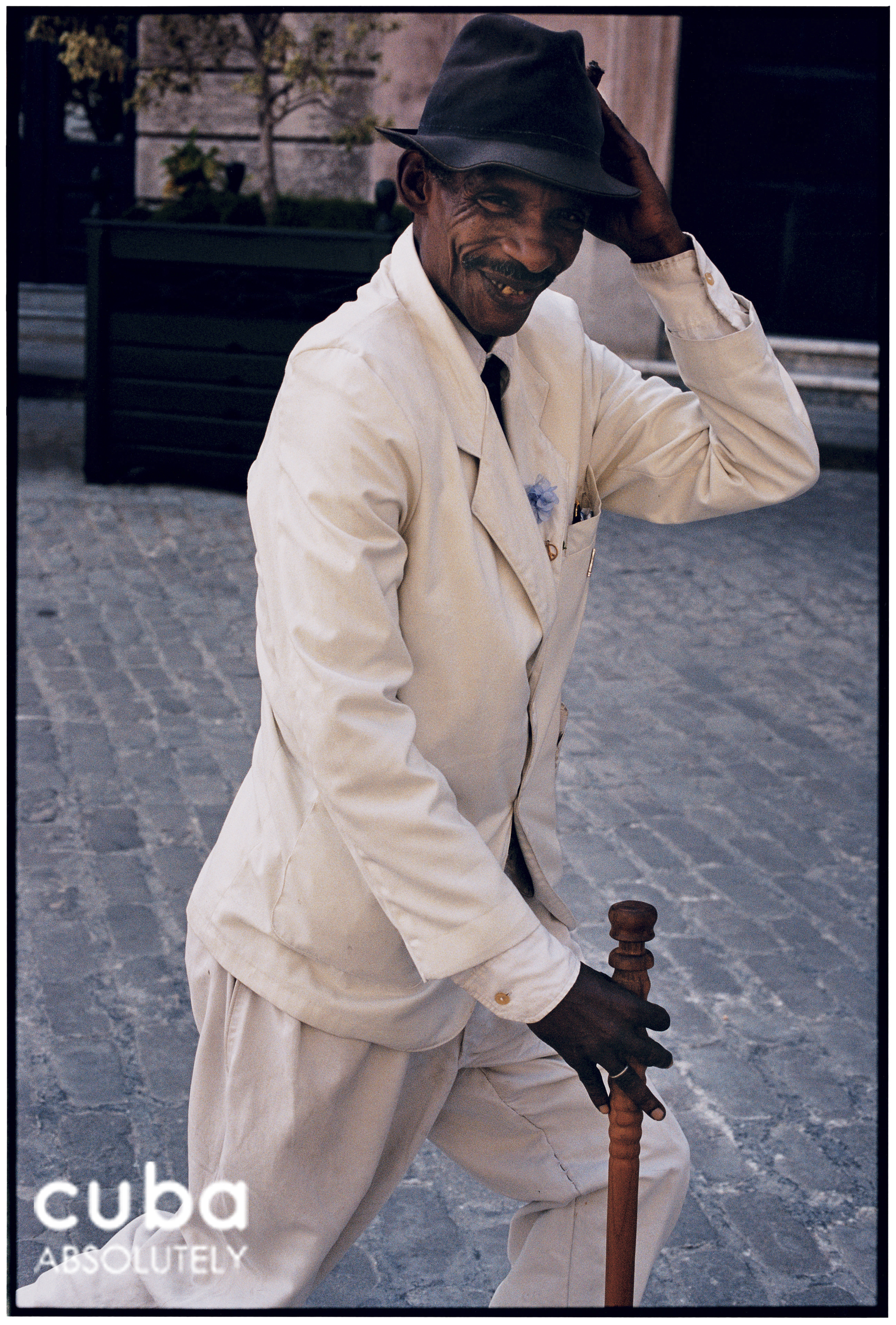 The greatest Cuban popular singer of all times, Beny Moré, "walks" around the streets of Havana. Havana, Cuba