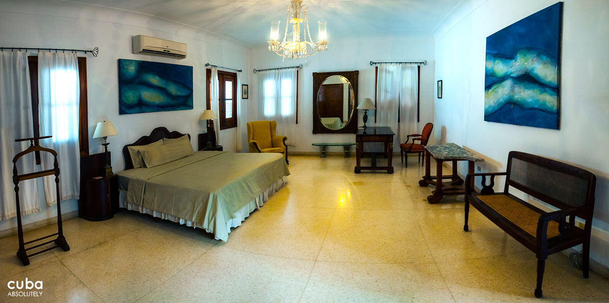 There are several rooms for hire, which are grouped around a pretty courtyard garden. Havana, Cuba