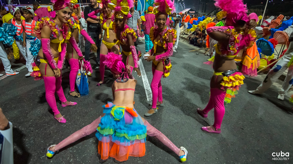 You may interpret the carnival as a feast of the flesh, but it is actually used to reinforce a cultural and ethnological tradition. Havana, Cuba