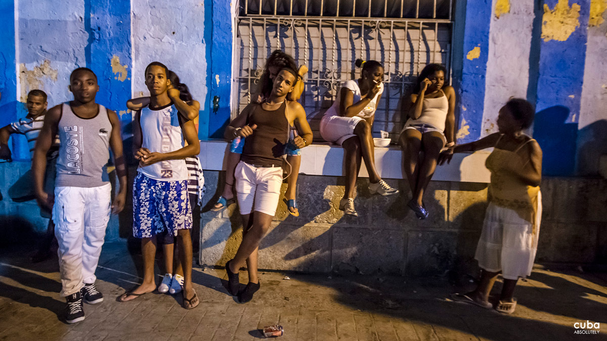 The teenagers play their favorite music that ranges from salsa to timba to reggaeton. Havana, Cuba