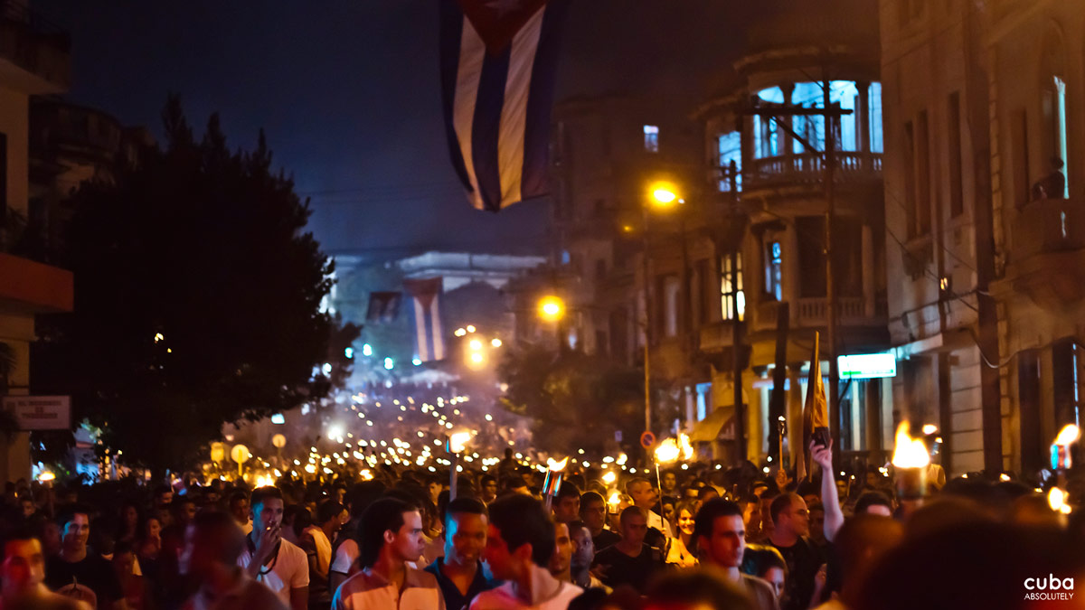 In 1953, on the centenary of his birth, the Federation of University Students decided to pay tribute to Martí’s memory in what would become known as the March of the Torches. Havana, Cuba
