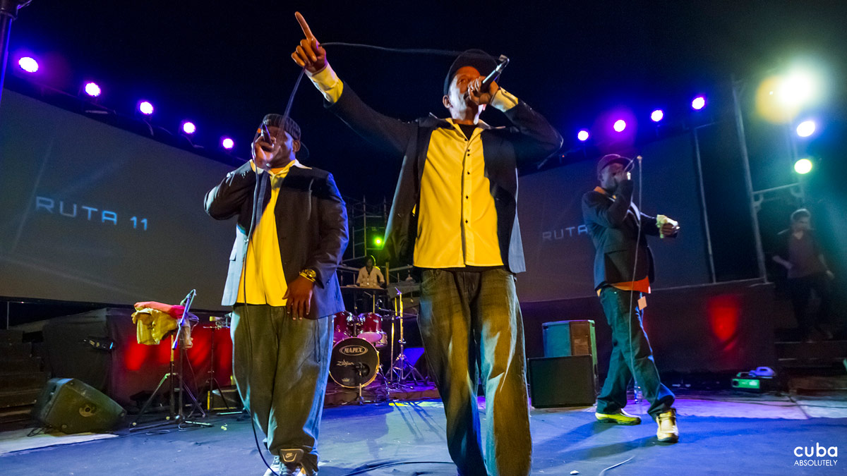 Ruta 11 rocked the audience with their bold lyrics. Havana, Cuba